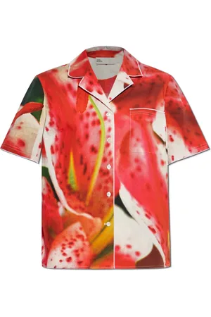 Tory Burch Dames, Blouses & Shirts, Rood, Maat: S Katoen