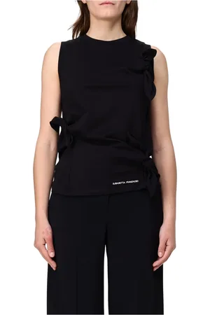 Elisabetta Franchi Dames, Tops, Zwart, Maat: L