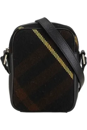 Burberry Dames, Pre-owned, Zwart, Maat: ONE Size Leer