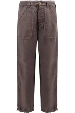 Brunello Cucinelli Heren, Broeken, Bruin, Maat: L Linnen