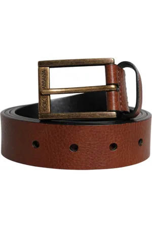Dolce & Gabbana Heren, Accessoires, Bruin, Maat: 105 CM Leer