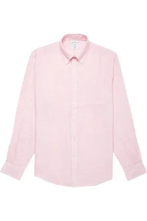 Brooks Brothers Heren, Overhemden, Roze, Maat: XS Linnen