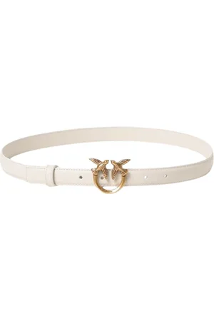 Pinko Dames, Accessoires, Wit, Maat: 2XS Leer