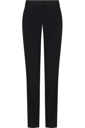 Emporio Armani Dames, Broeken, Zwart, Maat: M Satijn
