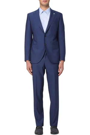LUIGI BIANCHI MANTOVA Heren, Pakken, Blauw, Maat: L