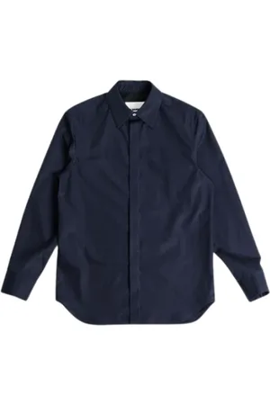 Jil Sander Heren, Overhemden, Blauw, Maat: 3XL Katoen