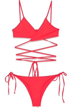 The Attico Dames, Badkleding, Rood, Maat: M Zijde