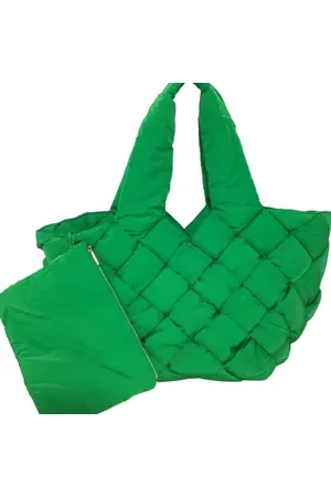 Bottega Veneta Dames, Pre-owned, Groen, Maat: ONE Size Polyamide