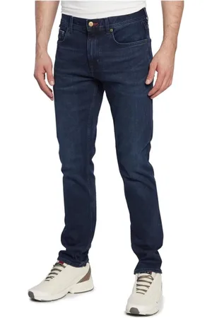 Tommy Hilfiger Heren, Jeans, Blauw, Maat: W33 L34 Katoen