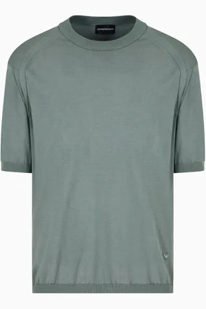 Emporio Armani Heren, Tops, Groen, Maat: XL Katoen