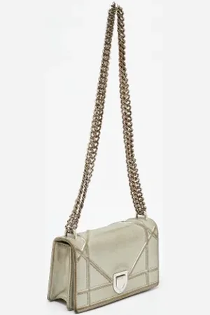 Dior Dames, Pre-owned, Grijs, Maat: ONE Size Leer