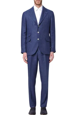 Brunello Cucinelli Heren, Pakken, Blauw, Maat: 2XL