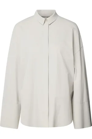 Max Mara Dames, Blouses & Shirts, Grijs, Maat: XS Katoen
