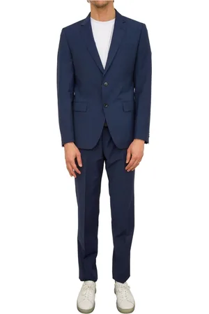HUGO BOSS Heren, Pakken, Blauw, Maat: M Wol