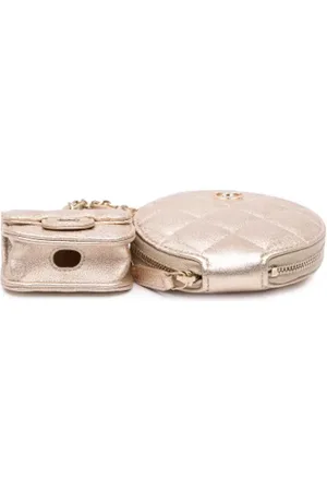 CHANEL Dames, Pre-owned, Geel, Maat: ONE Size Leer
