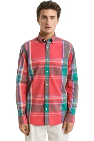 GANT Heren, Overhemden, Rood, Maat: XL Katoen
