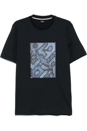 HUGO BOSS Heren, Tops, Blauw, Maat: XL Katoen
