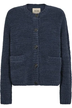 Mos Mosh Dames, Truien, Blauw, Maat: XS Wol