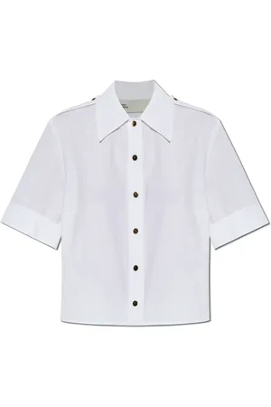 Tory Burch Dames, Blouses & Shirts, Wit, Maat: XS Katoen