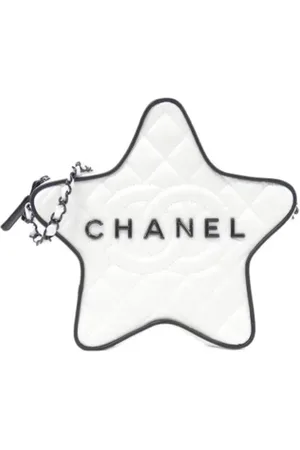 CHANEL Dames, Pre-owned, Wit, Maat: ONE Size Satijn