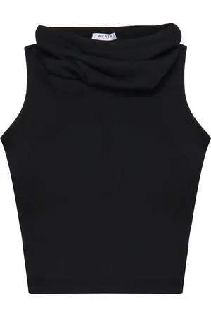 Alaïa Dames, Tops, Zwart, Maat: XS Viscose