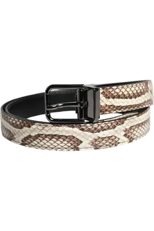 Dolce & Gabbana Heren, Accessoires, Bruin, Maat: 90 CM Leer