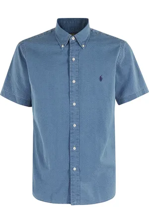 Ralph Lauren Heren, Overhemden, Blauw, Maat: L Katoen
