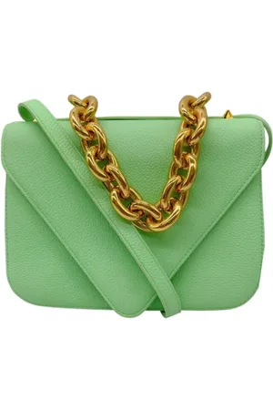 Bottega Veneta Dames, Pre-owned, Groen, Maat: ONE Size Leer