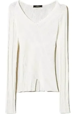 Twin-Set Dames, Truien, Wit, Maat: S Viscose
