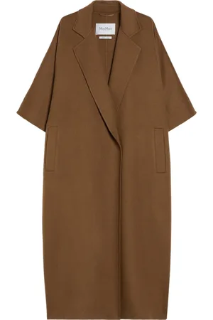 Max Mara Dames, Mantels, Bruin, Maat: S