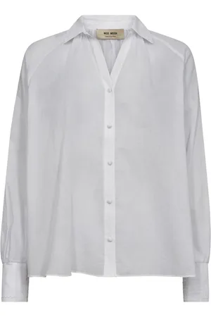 Mos Mosh Dames, Blouses & Shirts, Wit, Maat: S Voile