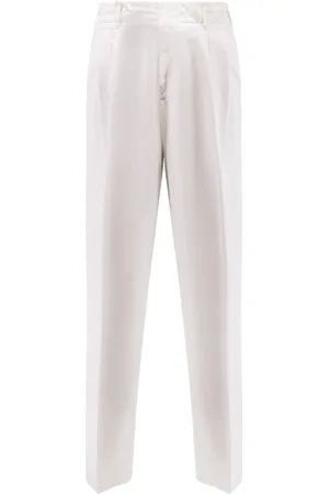 Brunello Cucinelli Heren, Broeken, Wit, Maat: 3XL Katoen