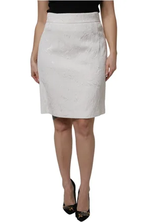 Dolce & Gabbana Dames, Rokken, Wit, Maat: M Katoen