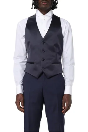 Emporio Armani Heren, Pakken, Blauw, Maat: 2XL Satijn