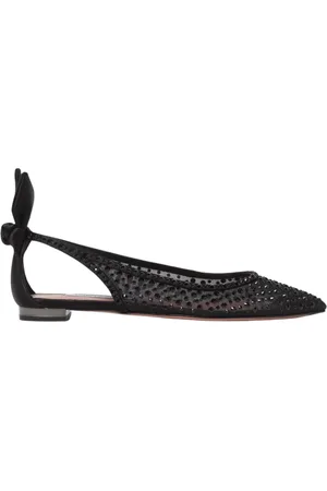Aquazzura Dames, Schoenen, Zwart, Maat: 35 EU Satijn