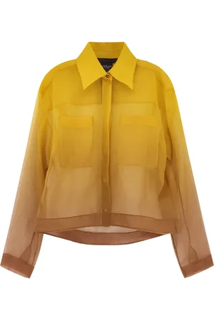 Max Mara Dames, Blouses & Shirts, Geel, Maat: L Zijde