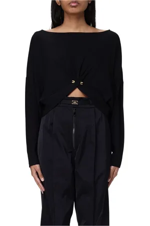Elisabetta Franchi Dames, Truien, Zwart, Maat: XS