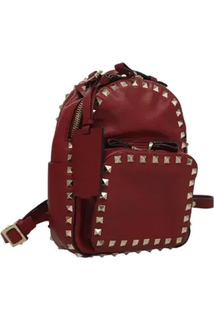 VALENTINO Dames, Pre-owned, Rood, Maat: ONE Size Leer