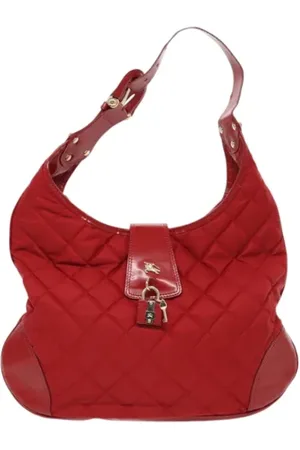 Burberry Dames, Pre-owned, Rood, Maat: ONE Size Synthetisch
