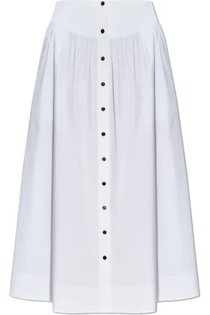 Tory Burch Dames, Rokken, Wit, Maat: XS Katoen