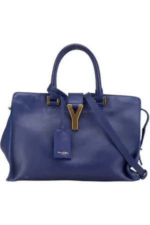 Saint Laurent Dames, Pre-owned, Blauw, Maat: ONE Size Leer
