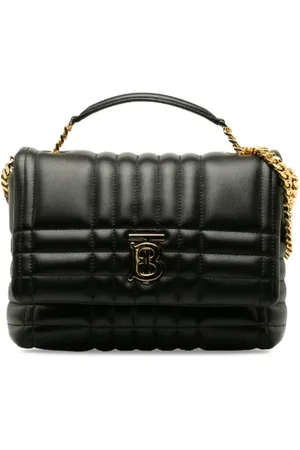 Burberry Dames, Pre-owned, Zwart, Maat: ONE Size Leer