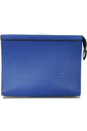 LOUIS VUITTON Dames, Pre-owned, Blauw, Maat: ONE Size Leer