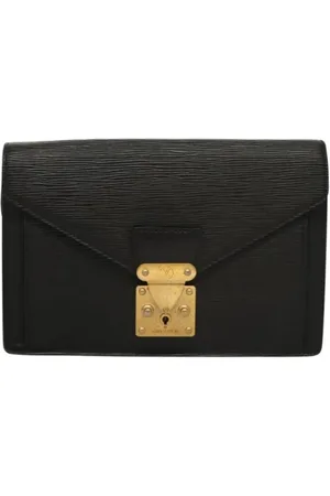 LOUIS VUITTON Dames, Pre-owned, Zwart, Maat: ONE Size Leer