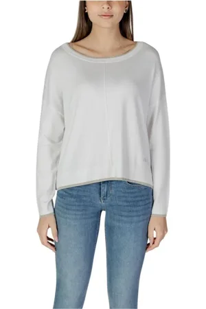 Liu Jo Dames, Truien, Wit, Maat: 2XS Viscose