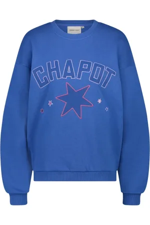 Fabienne Chapot Dames, Sweatshirts & Hoodies, Blauw, Maat: S Katoen