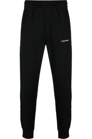 Calvin Klein Heren, Broeken, Zwart, Maat: L Katoen