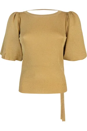 Liu Jo Dames, Blouses & Shirts, Geel, Maat: S Viscose