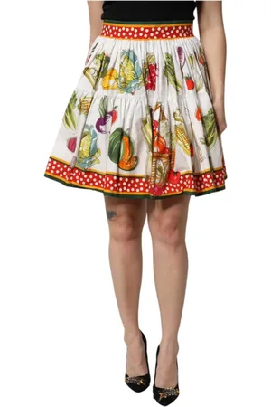 Dolce & Gabbana Dames, Rokken, Veelkleurig, Maat: M Katoen