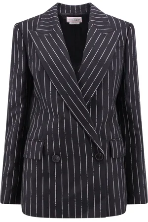 Alexander McQueen Dames, Jassen, Zwart, Maat: S Wol